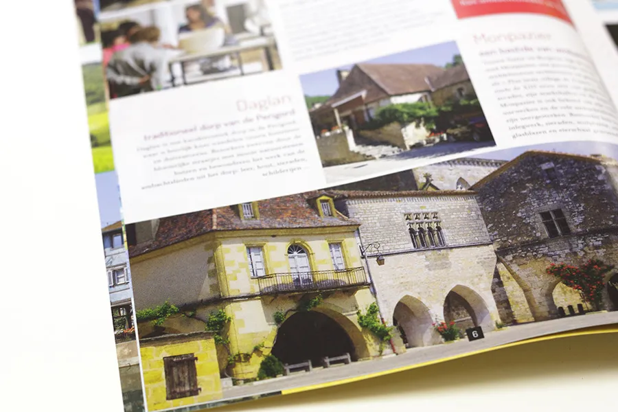 Tirés à part Kamperen in Frankrijk publié par KCK Visuels intérieurs illustrant le magazine Kamperen in Frankrijk