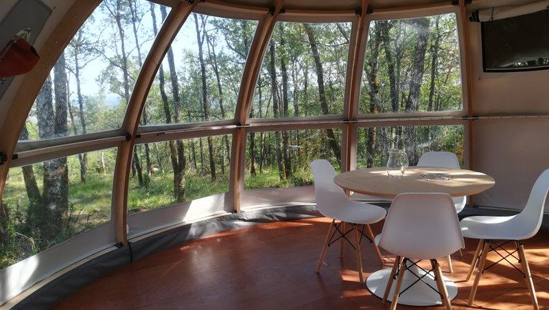 Hytter - Dome Panoramic View - Camping LA TRUFFIERE à Saint Cirq Lapopie