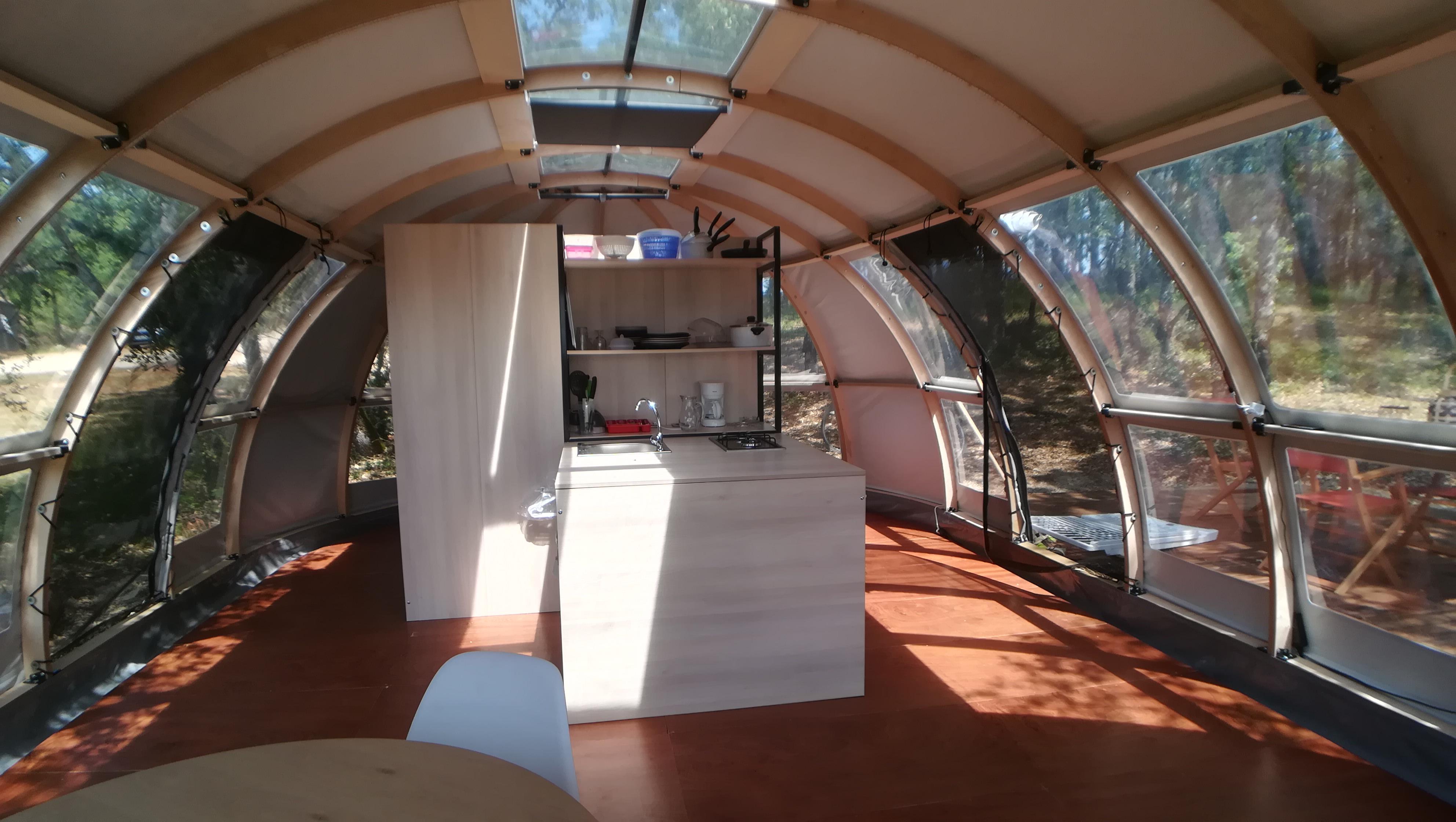 Hytter - Dome Panoramic View - Camping LA TRUFFIERE à Saint Cirq Lapopie