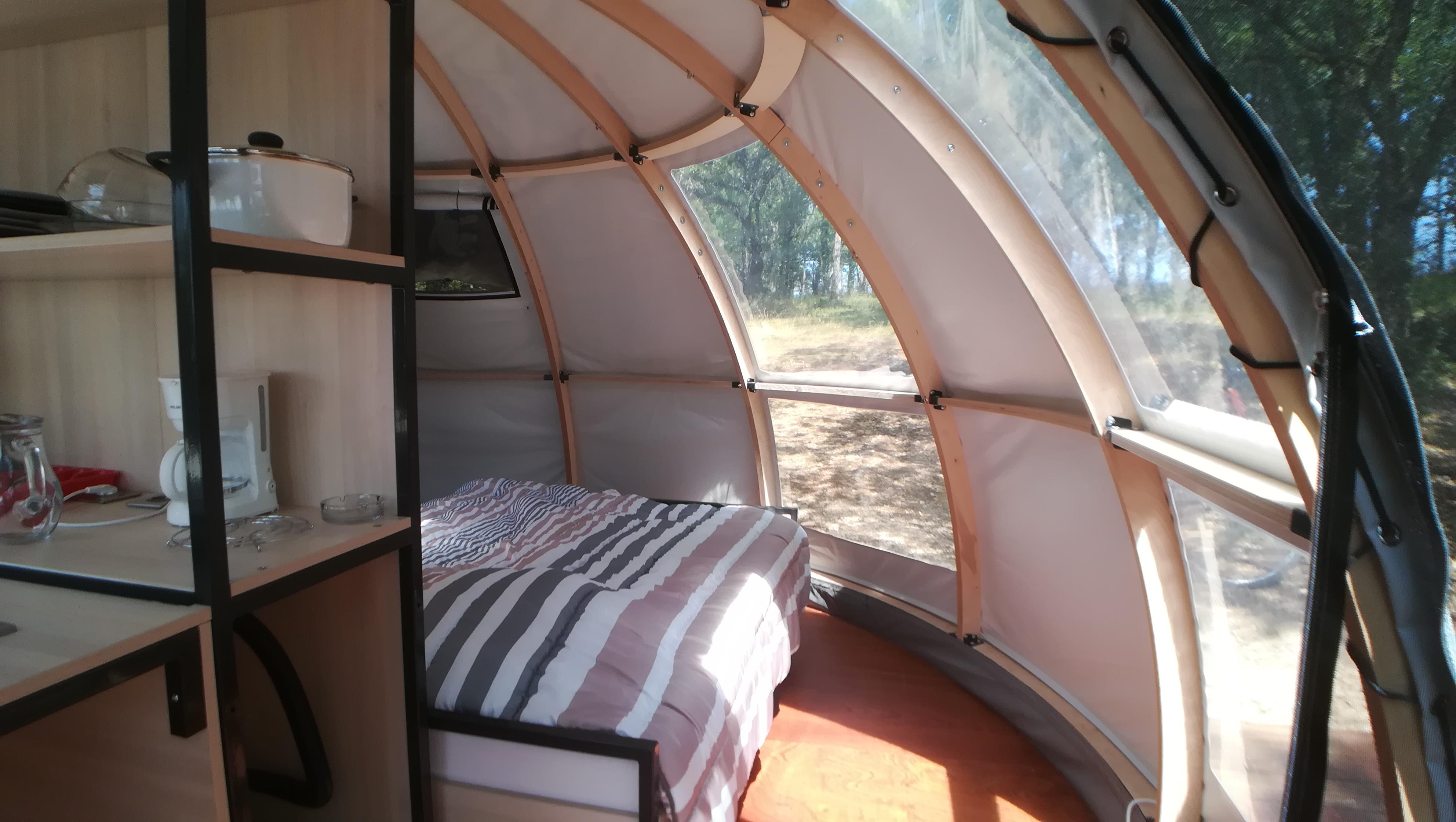 Hytter - Dome Panoramic View - Camping LA TRUFFIERE à Saint Cirq Lapopie