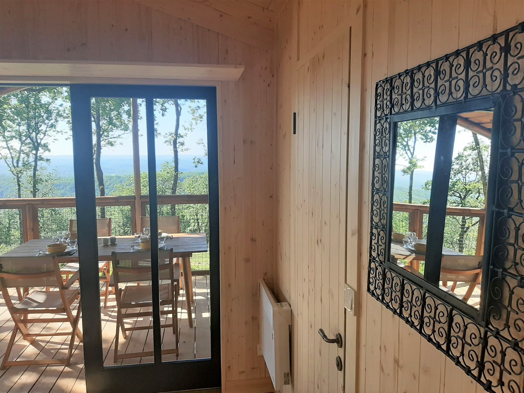 Hytter - 2 Cabanes Sur Piltotis Reliees Par Une Passerelle Vue Panoramique (1 Cabane Pour 5 Et Une Cabane Pour 2 Reliées Par Une Passerelle) - Camping LA TRUFFIERE à Saint Cirq Lapopie
