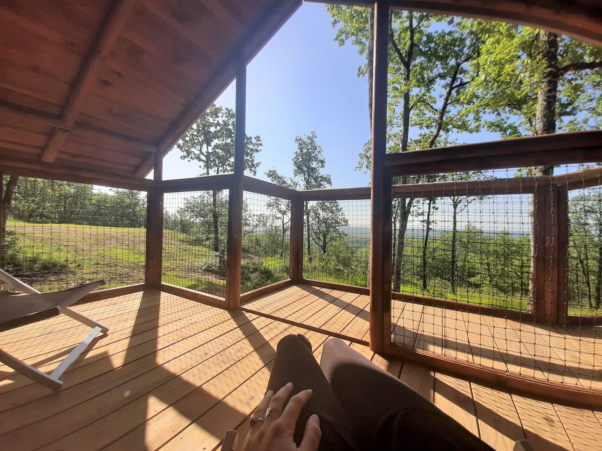 Hytter - 2 Cabanes Sur Piltotis Reliees Par Une Passerelle Vue Panoramique (1 Cabane Pour 5 Et Une Cabane Pour 2 Reliées Par Une Passerelle) - Camping LA TRUFFIERE à Saint Cirq Lapopie