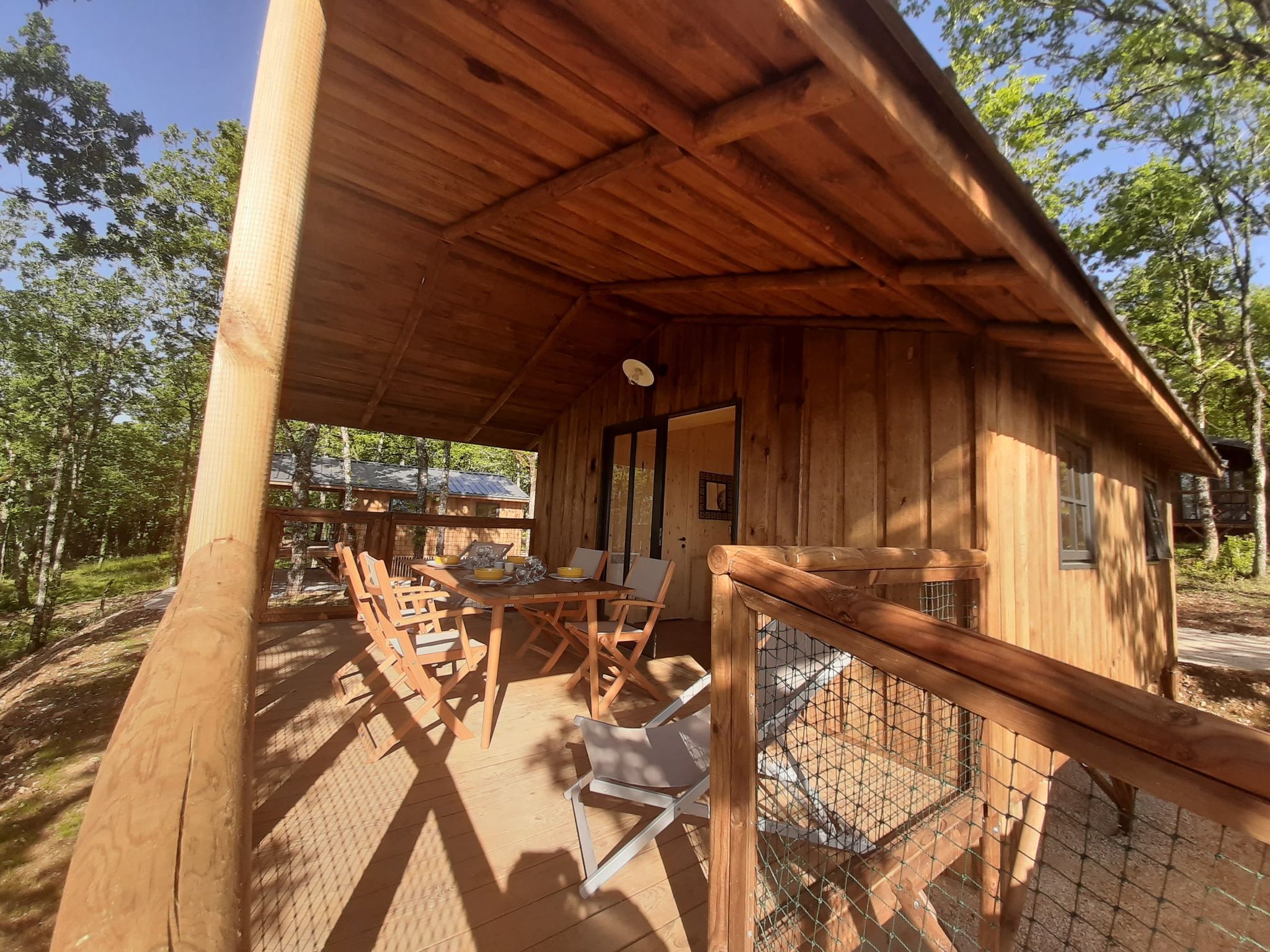 Hytter - Cabane Deluxe Famille Sur Pilotis - Camping LA TRUFFIERE à Saint Cirq Lapopie