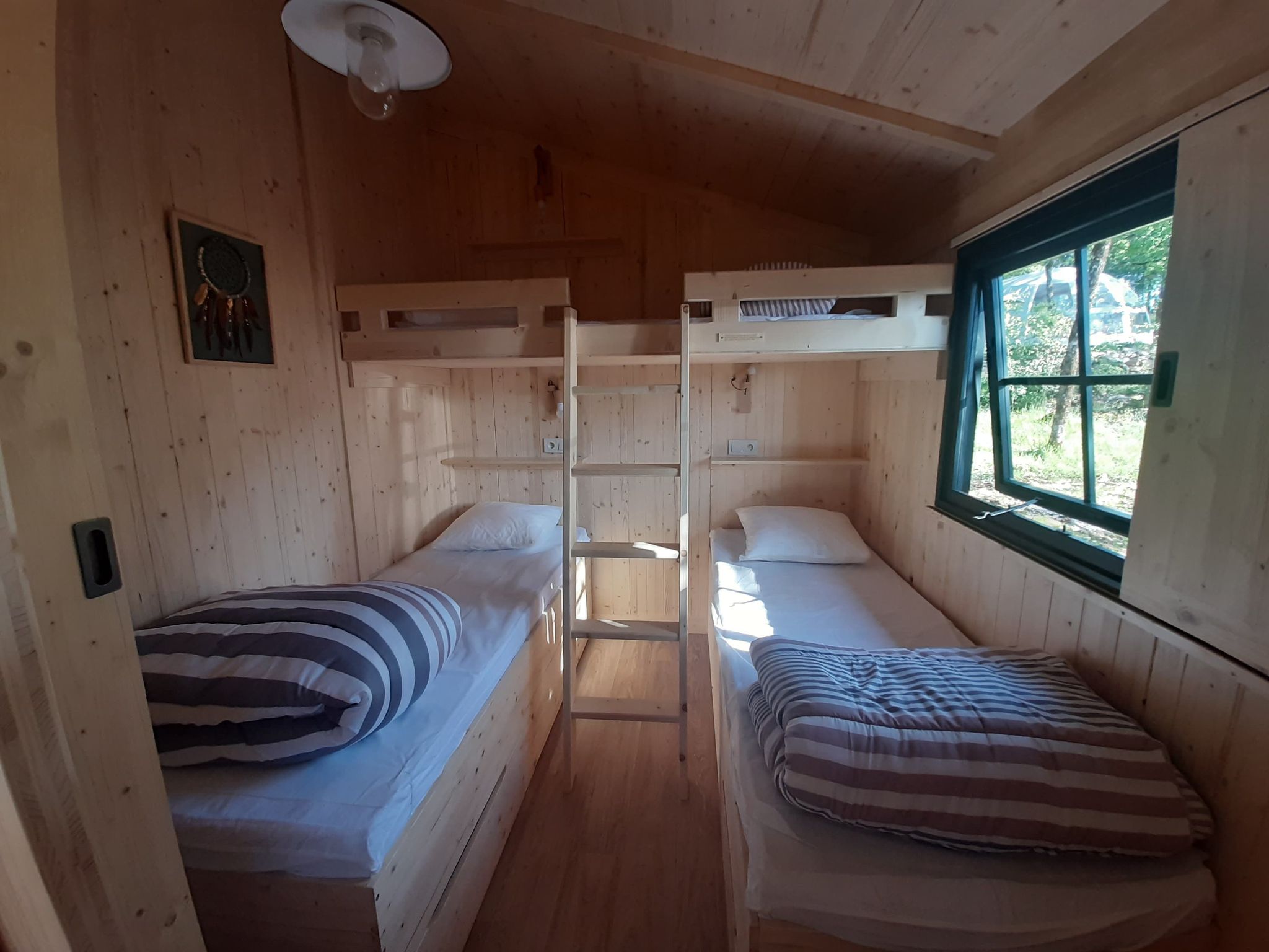 Hytter - Cabane Deluxe Famille Sur Pilotis - Camping LA TRUFFIERE à Saint Cirq Lapopie