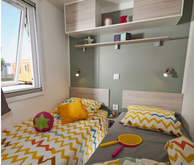 Alloggio - Casa Mobile Premium 35M² - 3 Camere Da Letto + 1 Bagno + Terrazza Semicoperta + Spa Privata - Flower Camping Val de Vie