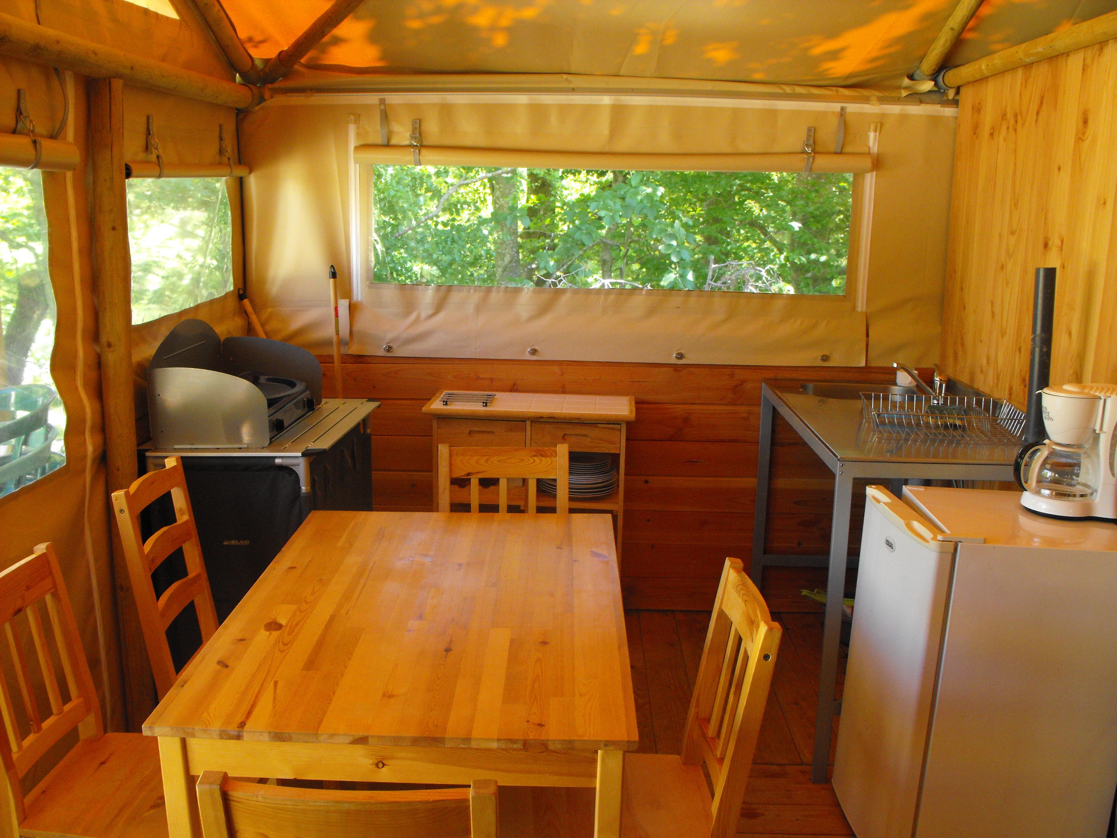 Location - Tente Lodge - Camping La Source du Jabron