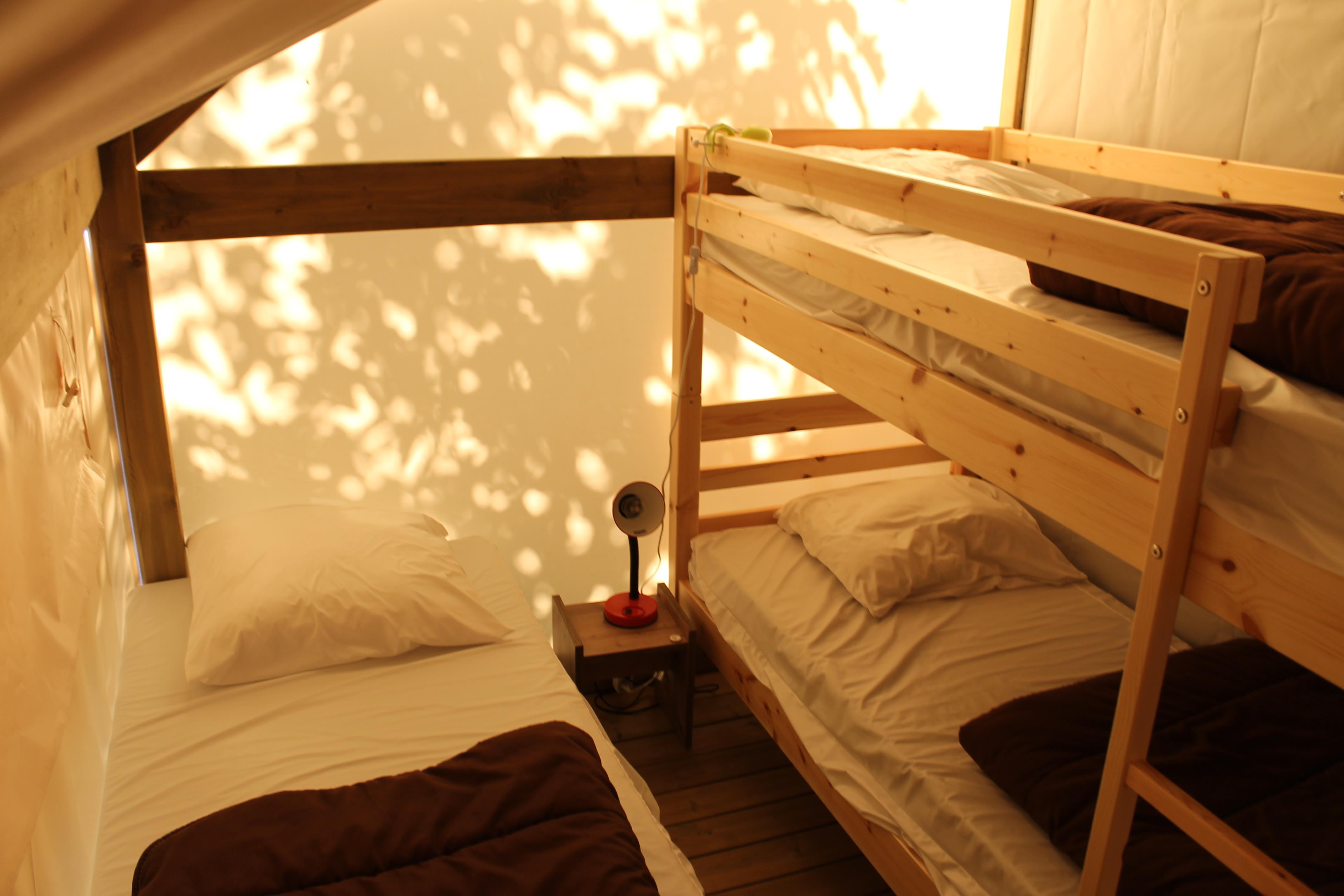 Location - Tente Écolodge Avec Douche Et Sanitaire - Camping La Source du Jabron