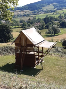 Location - Tente Bivouac Standard - 5M² - Flower Camping Le Lac de Saint Point Lamartine - Bourgogne du Sud