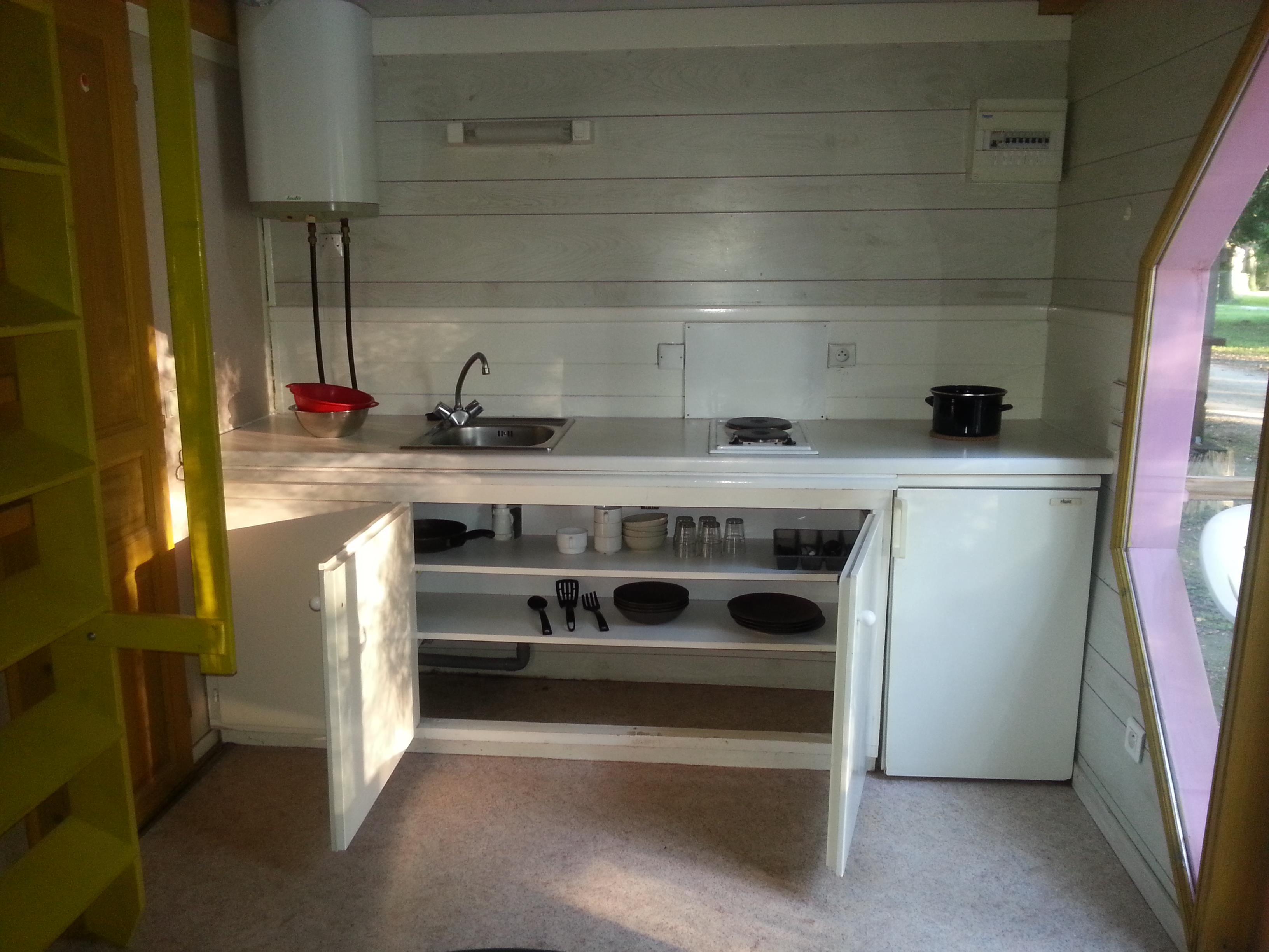 Mietunterkunft - Chalet Standard 2 Zimmer 30M² - Camping Bellerive