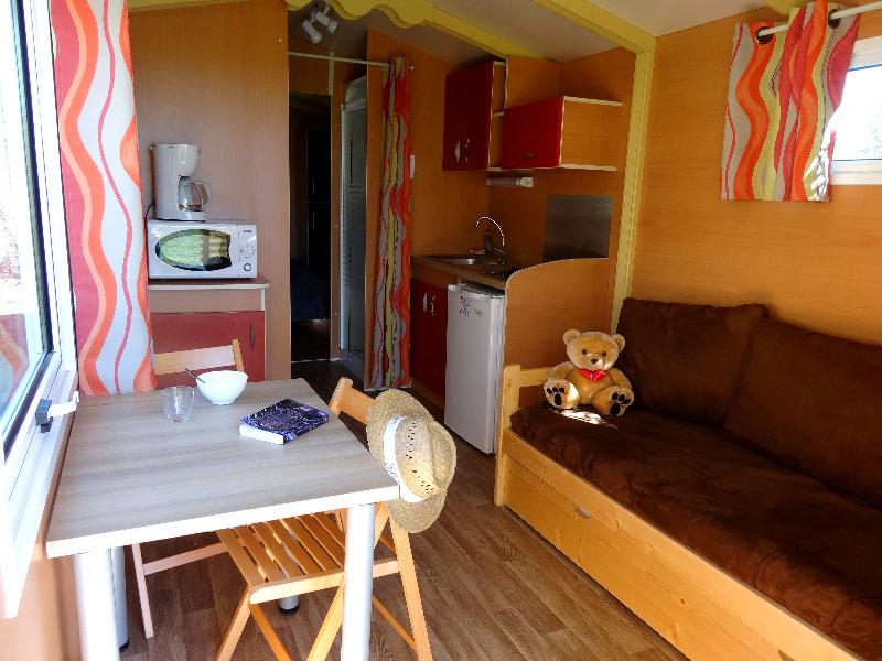Location - Roulotte 21M² 1 Chambre + Terrasse Semi-Couverte - Flower Camping La Beaume