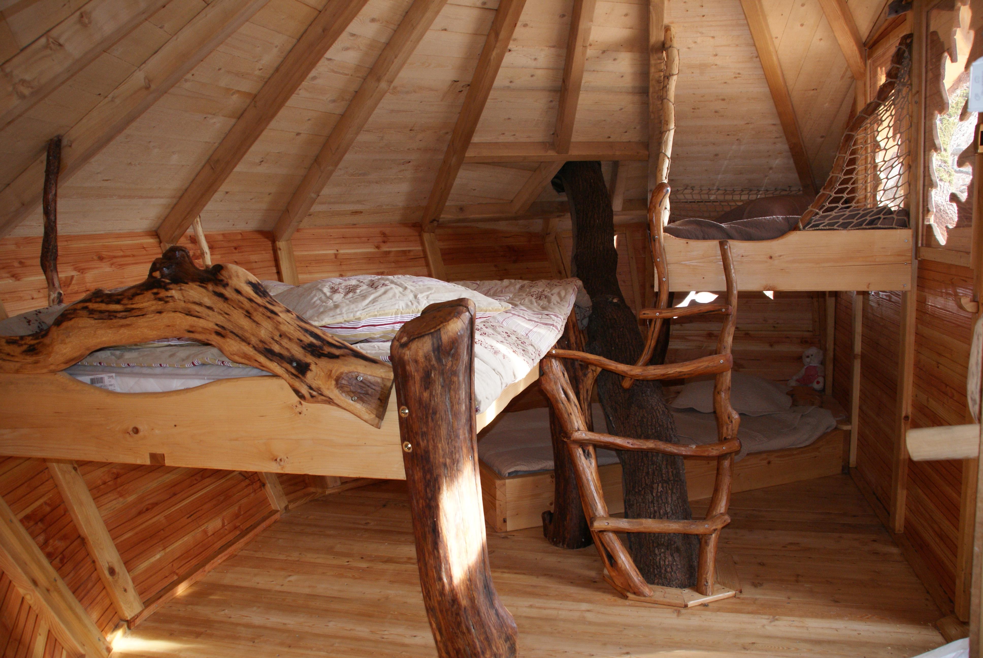 Location - Cabane Dans Les Arbres 24M² 1 Chambre - Avec Sanitaires - Flower Camping La Beaume