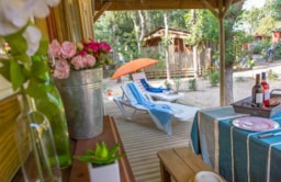 Location - Cabane Jardin 3 Chambres Premium Climatisée - YELLOH! VILLAGE - LE SERIGNAN-PLAGE
