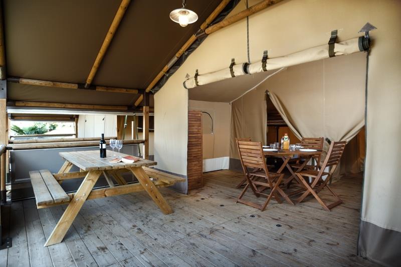 Location - Tente Safari - 34M² - Sans Sanitaires Privés - Capfun - Camping La Tordera