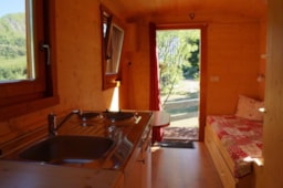 Location - Roulotte Équipée Avec Sanitaires - Domaine du Trappeur