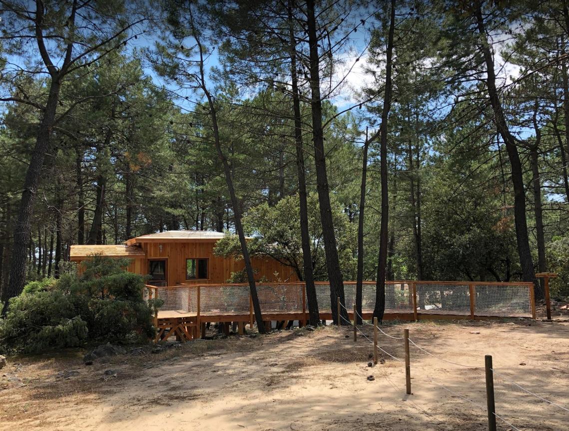 Location - Cabane Perchée Robinson -2 Chambres (2 Adultes Maximum + 2 Enfants) - Camping La Simioune en Provence