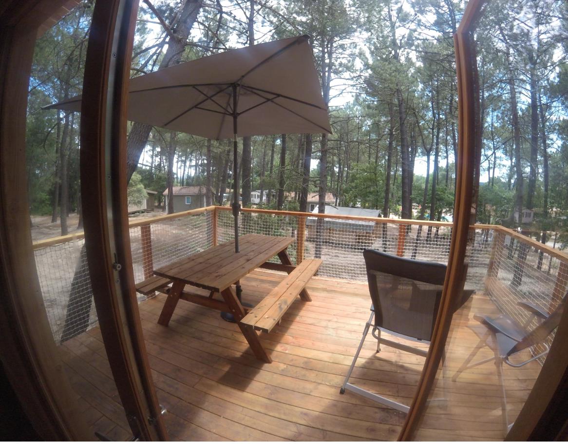Location - Cabane Perchée Robinson -2 Chambres (2 Adultes Maximum + 2 Enfants) - Camping La Simioune en Provence