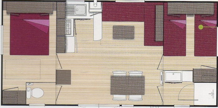 Mobil Home Grand Confort 2 Chambres - G01