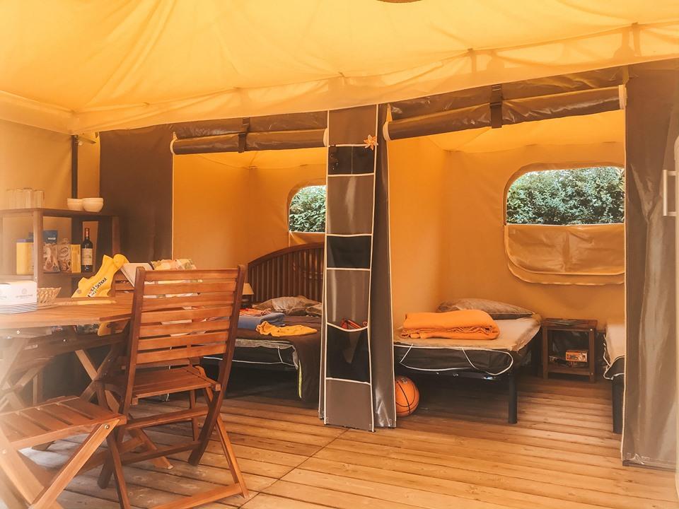 Location - Tente Lodge 2 Chambres 20M² - Sans Sanitaires - Sites et Paysages de La Motte