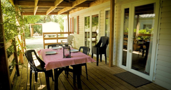 Mobil Home Agora 3 (43.2 M² + Grande Terrasse Couverte En Bois 24 M²)