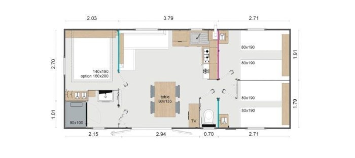 Casa Mobile 3 Camere Premio