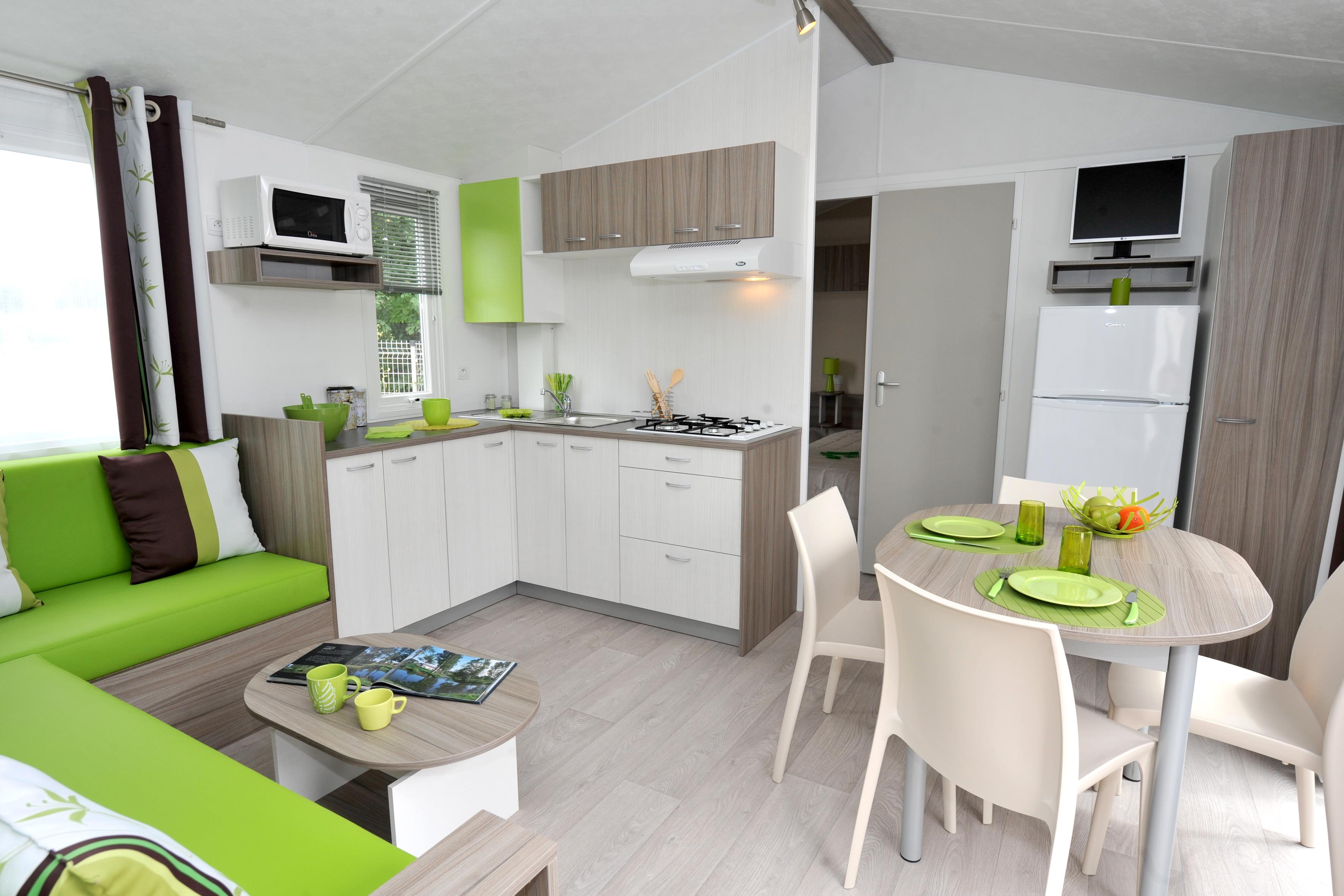 Accommodation - Gamme Feerique 3 Bedrooms 32M² - Camping l'Océan
