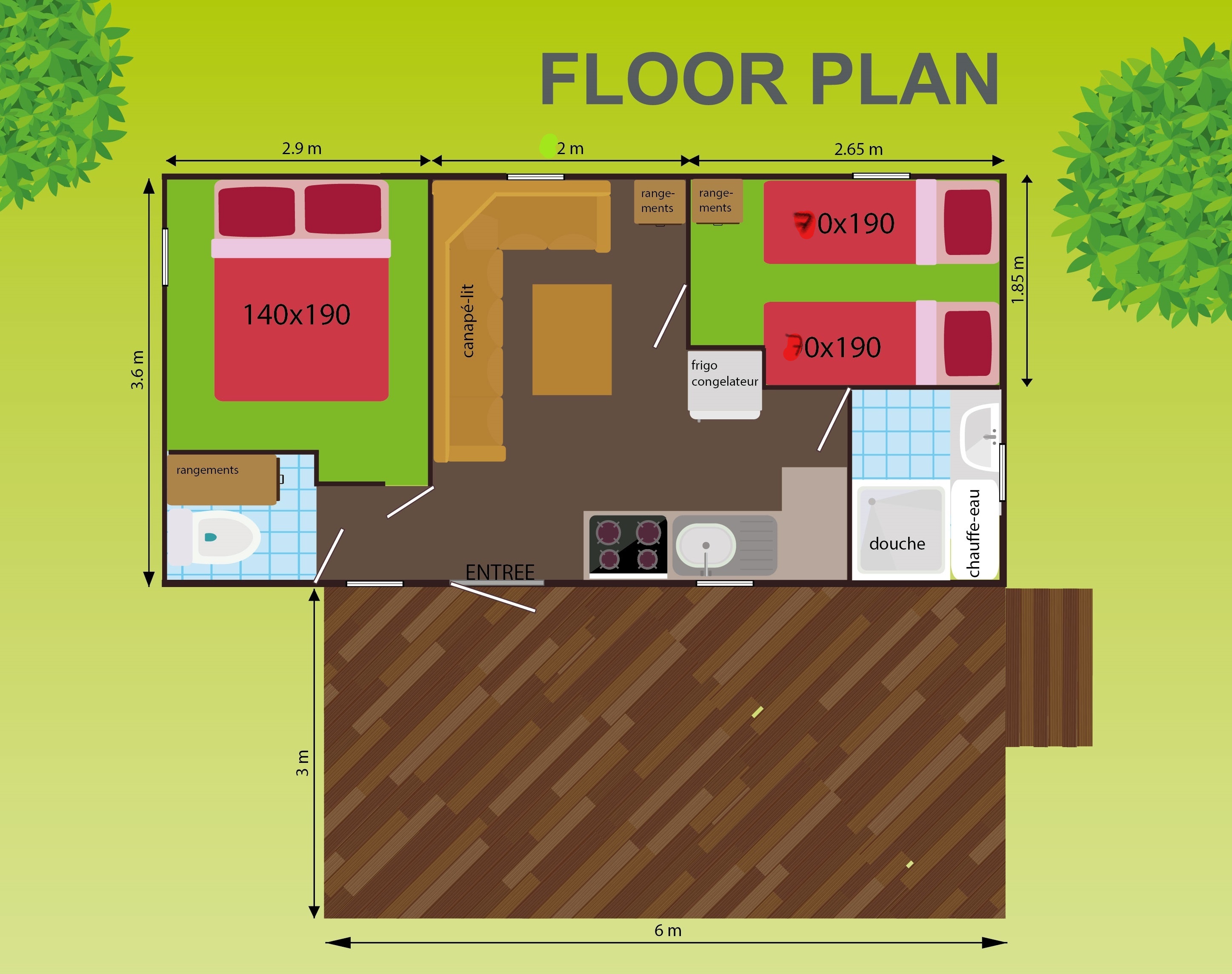 Accommodation - Mobile-Home Le Lyzieux - Espace Nature de Sabatoux