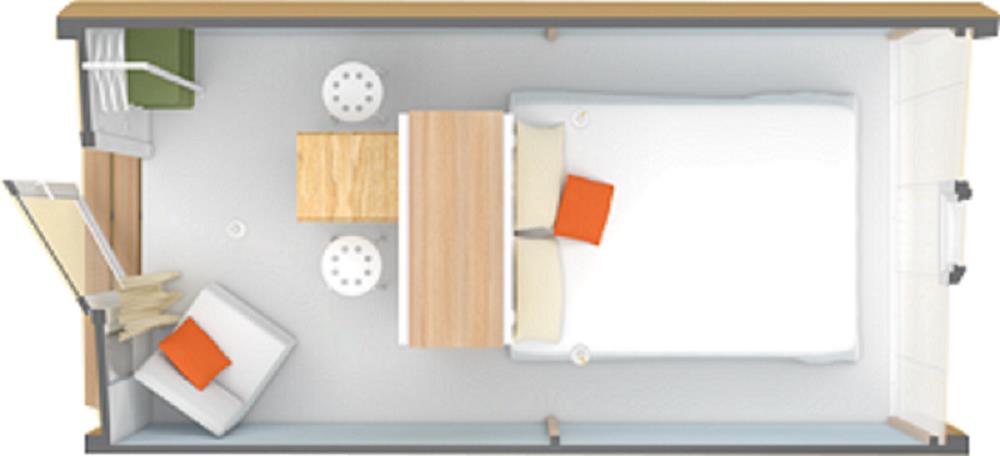 Location - Coco Sweet 11M² (1 Chambre) - Camping Paradis La Cailletière