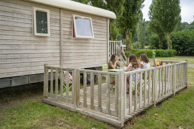 Location - Roulotte 28M² 2 Chambres - Camping La Promenade