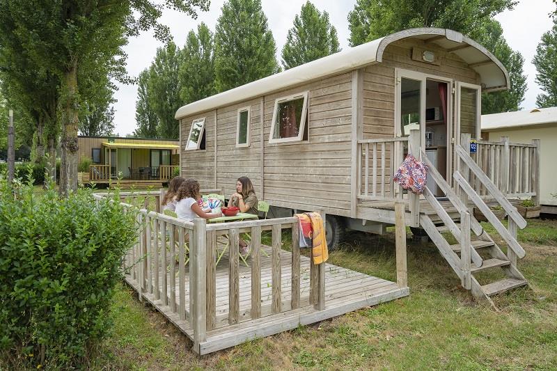 Location - Roulotte 28M² 2 Chambres - Camping La Promenade Location - Roulotte 28M² 2 Chambres - Camping La Promenade