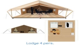 Location - Lodge | 17M² | 2 Chambres | Terrasse Non Couverte - - Homair-Marvilla - Dunes et Soleil
