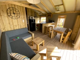 Location - Cabane Lodge Sweet Flower Premium 32M² 2 Chambres - Flower Camping Le Pré des Sables