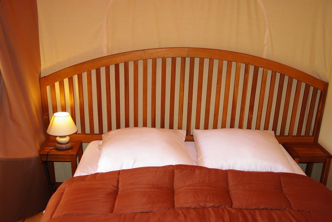 Location - Tente Lodge 30M² 2 Chambres - Camping PYRENEES PASSION