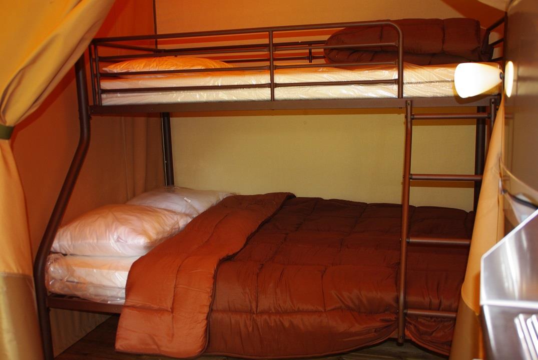 Location - Tente Lodge 30M² 2 Chambres - Camping PYRENEES PASSION