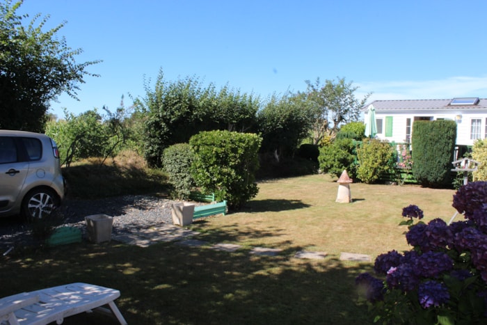 Mobil Home Premium Villa 2 Chambres - 40 M² + Terrasse Semi Couverte + Grand Jardin
