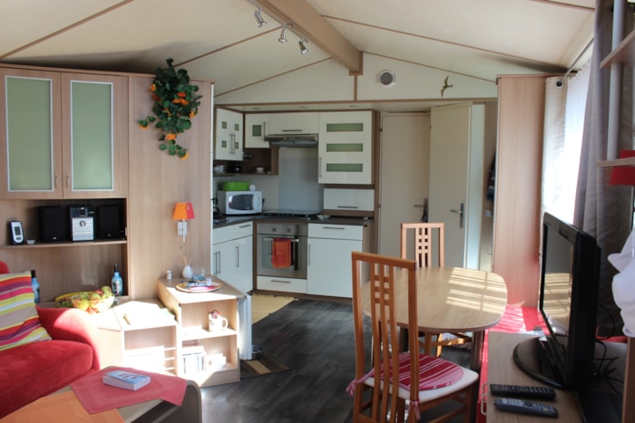 Mobil Home Premium Villa 2 Chambres - 40 M² + Terrasse Semi Couverte + Grand Jardin
