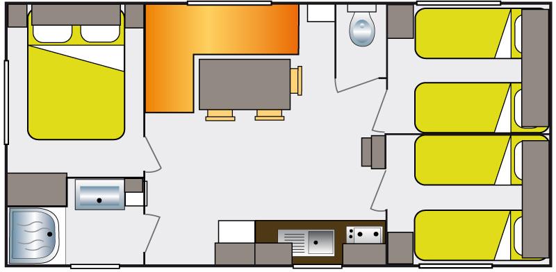 Location - Family - 3 Ch. (Dimanche) - Camping Ardèche Domaine de Gil