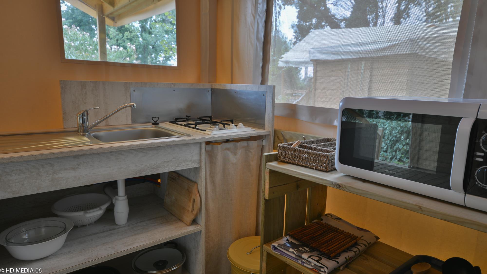 Location - Cabane Robinson (2 Chambres) - Camping Les Cent Chênes