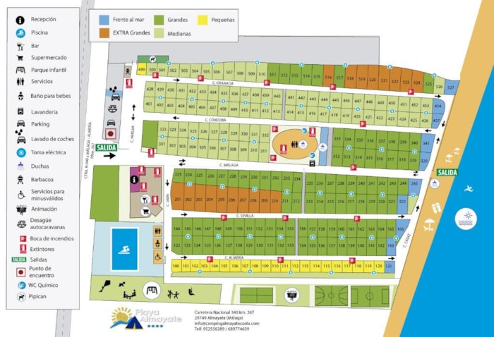 Parcela Mediana Coche + Tienda O Caravana + Electricidad Hasta 8Kwh/Día