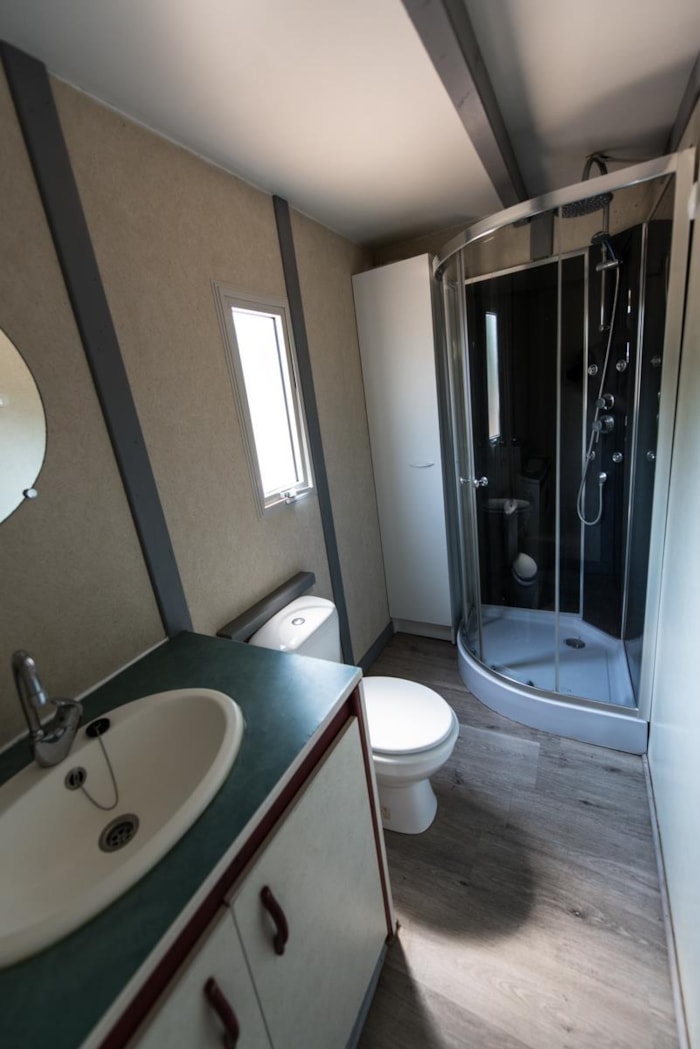 Chalet Eco 18M² (2 Chambres) + Clim + Terrasse Couverte