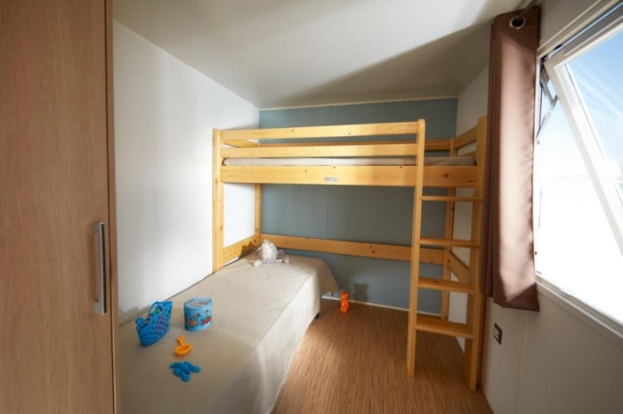 Mobil Home Pmr Confort+ 35M² (2 Chambres) + Climatisation + Terrasse Couverte