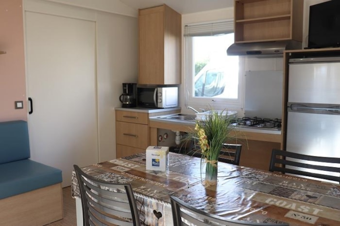 Mobil Home Pmr Confort+ 35M² (2 Chambres) + Climatisation + Terrasse Couverte