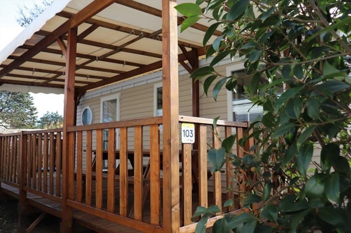 Mobil Home Confort 29M² (3 Chambres) + Clim + Terrasse Couverte