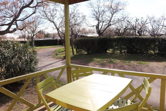 Chalet Eco 18M² (2 Chambres) + Clim + Terrasse Couverte