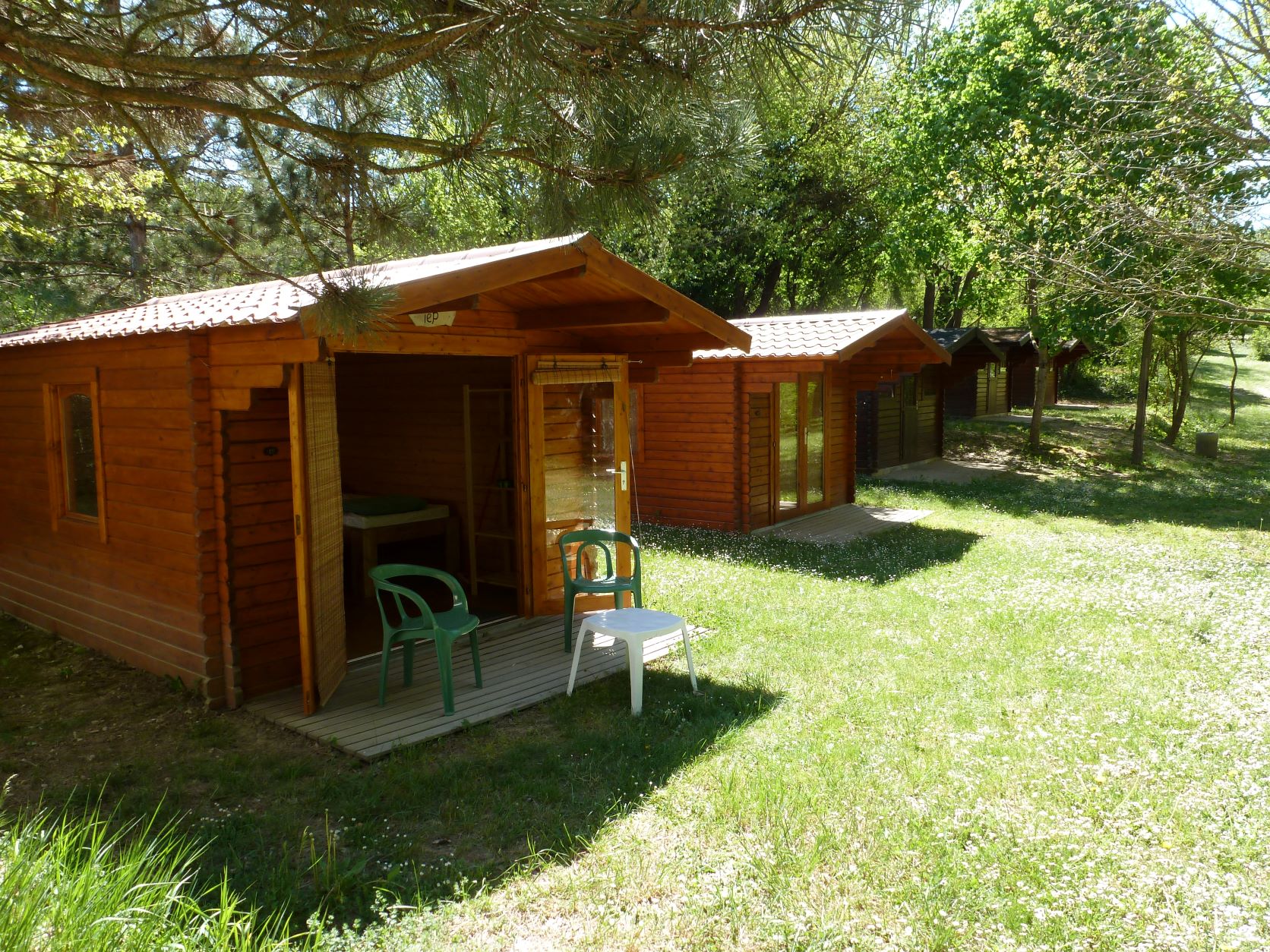 Location - Cabane En Bois Double - Camping La Vaugelette