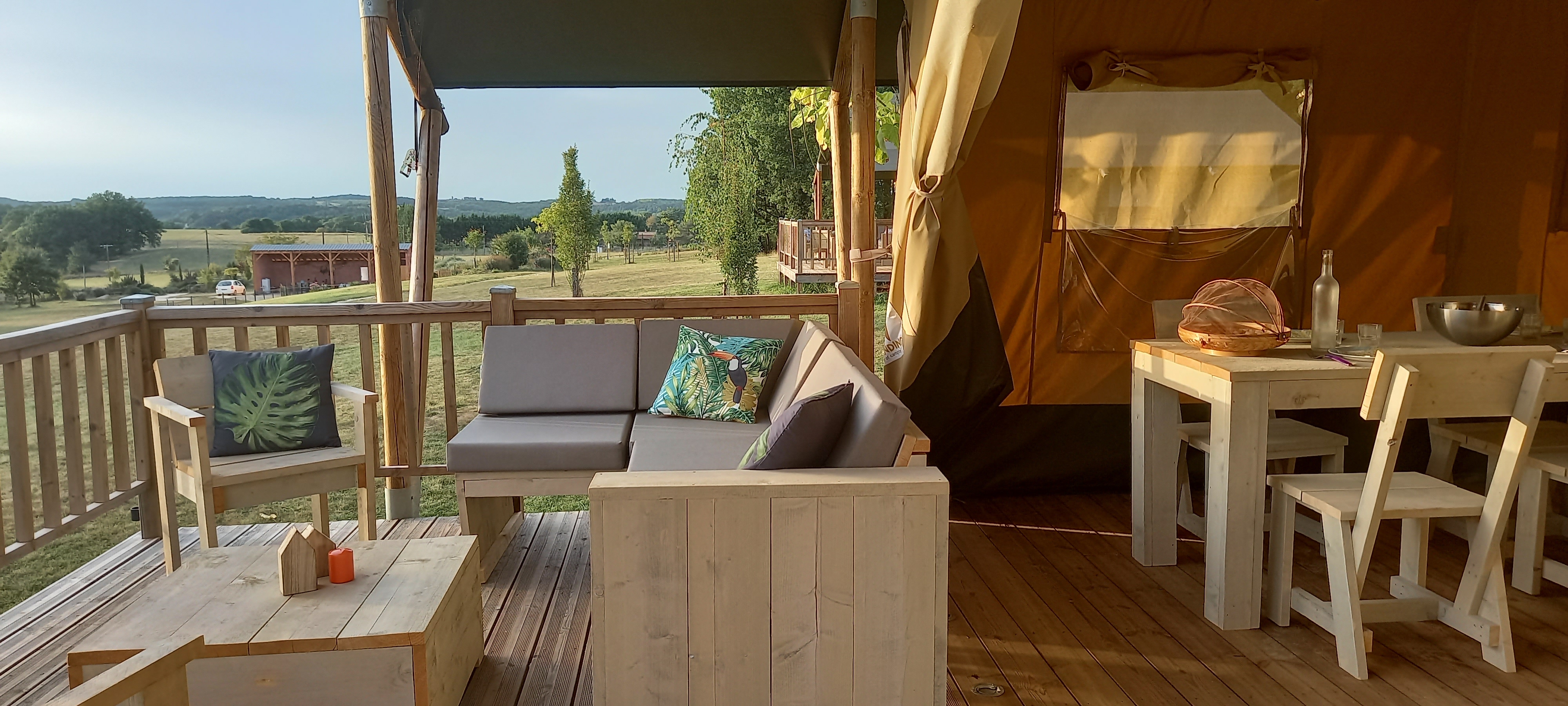 Location - Tente Glamping Safari - Village Glamping Le Pré Des Chênes