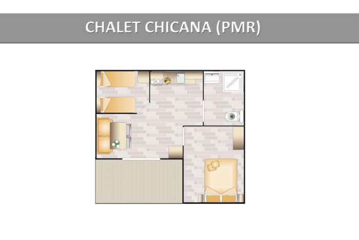 Chalet Chicana (Pmr) 6 Pers. + 1 Place Véhicule. Eco