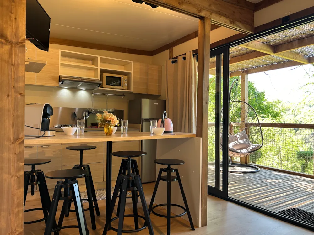 Accommodation - New 2025 Chalet Privilege Marsanne - 3 Bedrooms - Tv - 35M², Covered Terrace Of 17M² - Camping  Ushuaia Villages l'OASIS