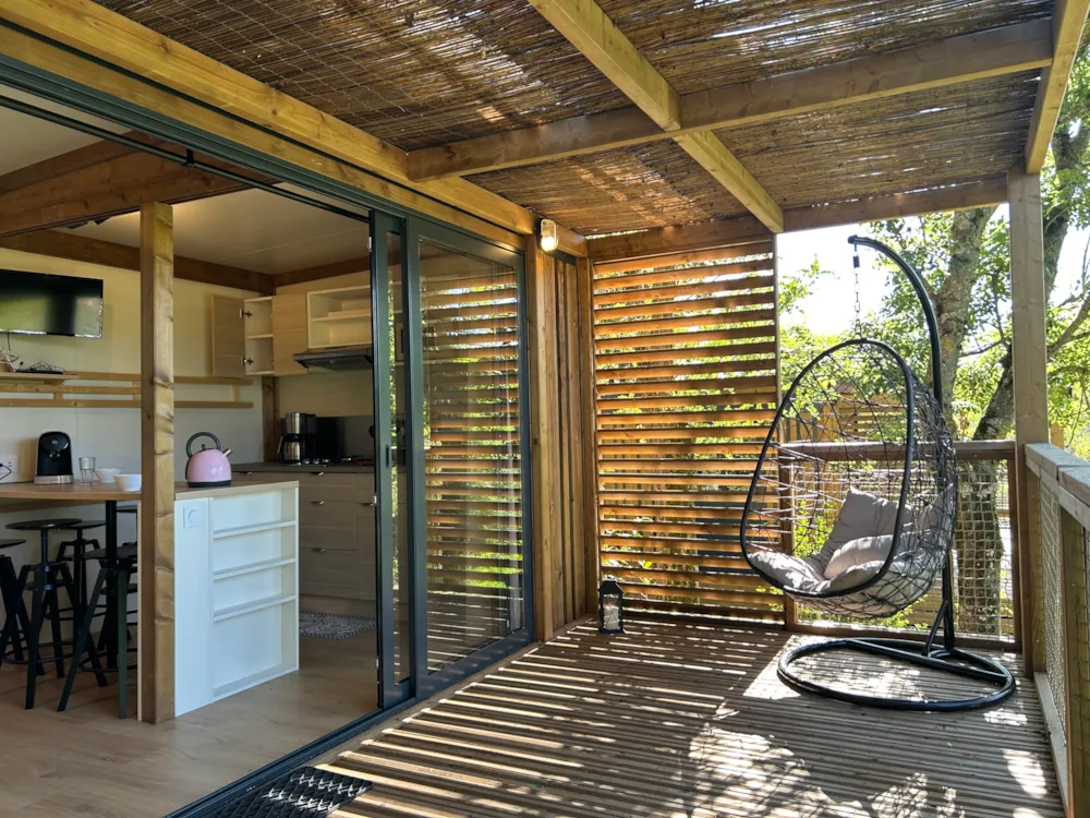 Accommodation - New 2025 Chalet Privilege Marsanne - 3 Bedrooms - Tv - 35M², Covered Terrace Of 17M² - Camping  Ushuaia Villages l'OASIS