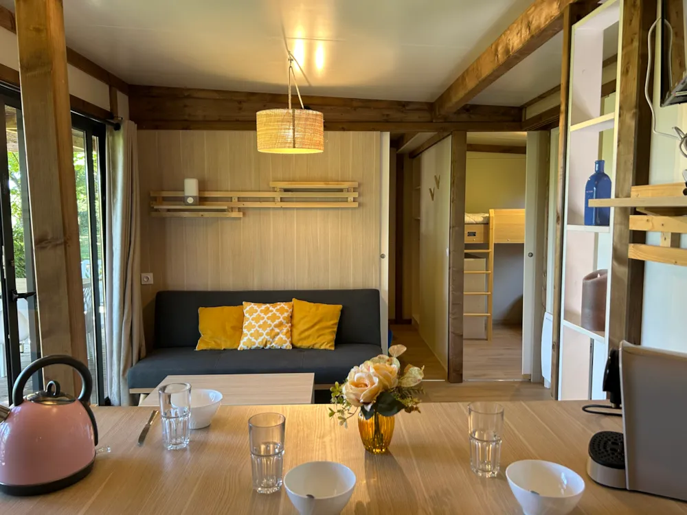 Accommodation - New 2025 Chalet Privilege Marsanne - 3 Bedrooms - Tv - 35M², Covered Terrace Of 17M² - Camping  Ushuaia Villages l'OASIS