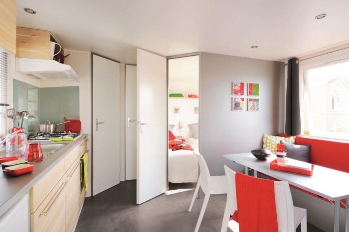 Casa Mobile Pêcheur Confort+ 20M² 4 Pers (2 Camere) + Veranda Coperta